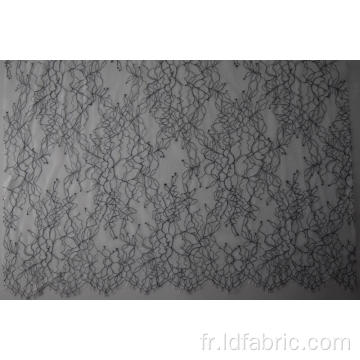 Nylon Polyester Tissu en dentelle de panneau teint en fil